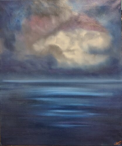 The Sea Pauses by Chantelle Stean, Painting for Sale on Singulart