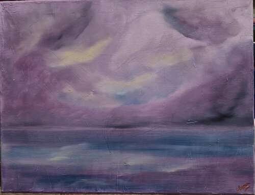 Violet Drift di Chantelle Stean, Pittura in vendita su Singulart