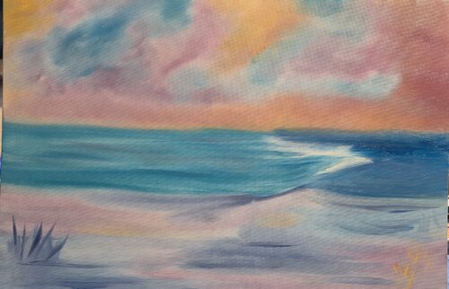 The Sea Remembers Light di Chantelle Stean, Pittura in vendita su Singulart