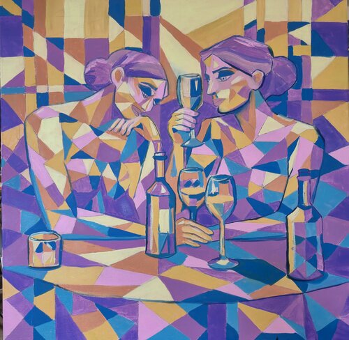 Prismatic Dialogue by Chantelle Stean, Painting for Sale on Singulart
