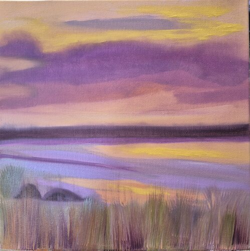 Violet Horizon van Chantelle Stean, Schilderij te koop op Singulart