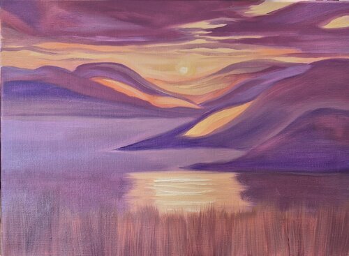 Violet Ridge de Chantelle Stean, Pintura a la venta en Singulart