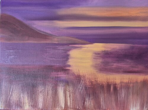 Gilded Violet van Chantelle Stean, Schilderij te koop op Singulart