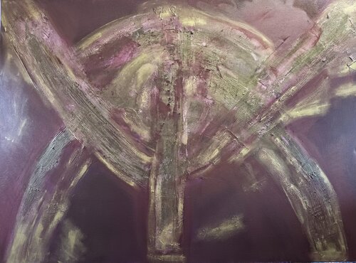 Gilded Codex di Chantelle Stean, Pittura in vendita su Singulart