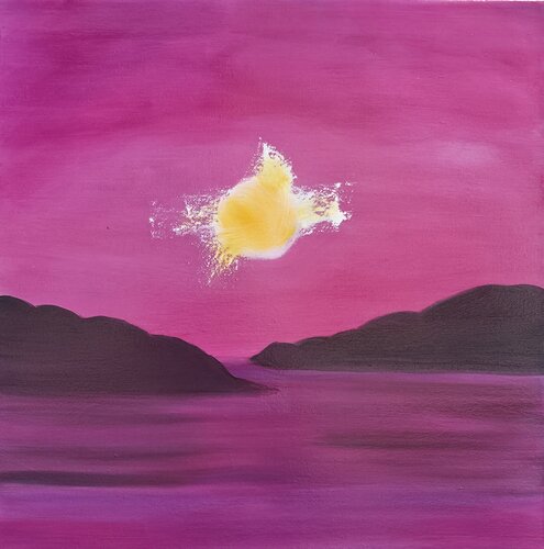The Solitary Glow par Chantelle Stean, Peinture en vente sur Singulart