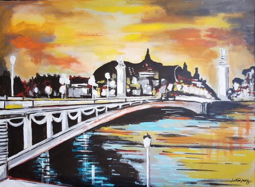 Pont alexandre 3 von Patrick Liotard lopez, Malerei kaufen auf Singulart