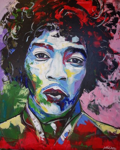 Jimi Hendrix von Patrick Liotard lopez, Malerei kaufen auf Singulart