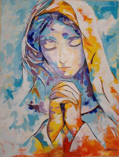 La douceur de Marie von Patrick Liotard lopez, Malerei kaufen auf Singulart