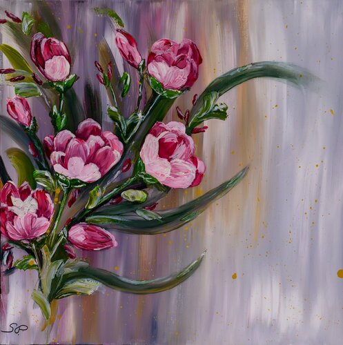 matin de pivoine von SUZY PAYSAN, Malerei kaufen auf Singulart