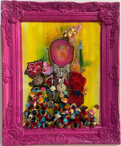 Cosmic Bear In Candy Land de Candace Marquette, Otros medios a la venta en Singulart