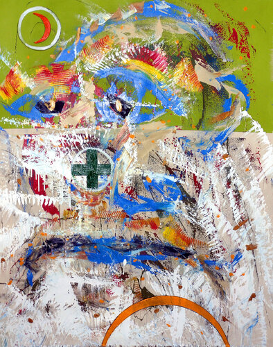 The Face Is The Mask di Brett Ashby, Pittura in vendita su Singulart