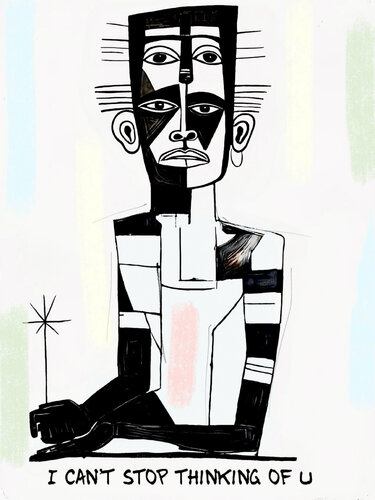 I can’t stop thinking of u (unique 1/1 edition) di Bonobo Stone, Digitale in vendita su Singulart