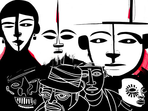 The Trickster Spirits of Mile End Are Watching (unique 1/1 edition) di Bonobo Stone, Digitale in vendita su Singulart