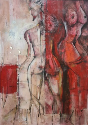 RED TESTIMONY - Nudity as a Silent Scream di cyril CICHY, Altri media in vendita su Singulart