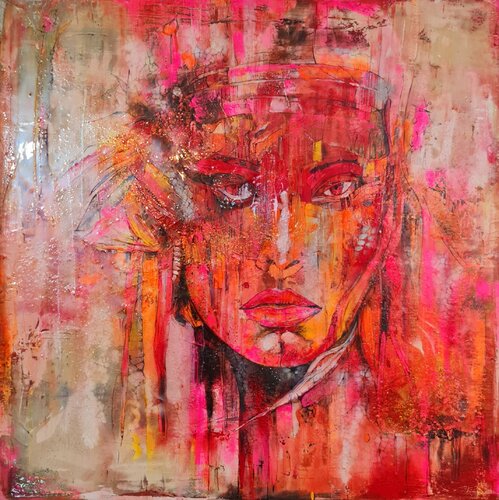 APACHE indian revenge von cyril CICHY, Malerei kaufen auf Singulart