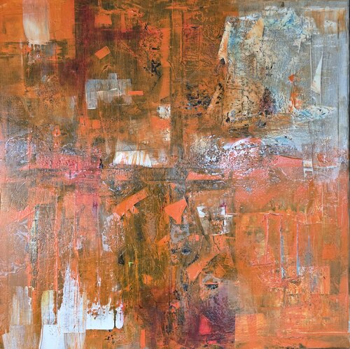 EMBER METROPOLIS - Fragments of a Burning Order von cyril CICHY, Malerei kaufen auf Singulart