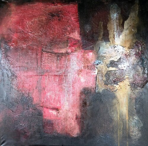 CRIMSON FRACTURE von cyril CICHY, Malerei kaufen auf Singulart