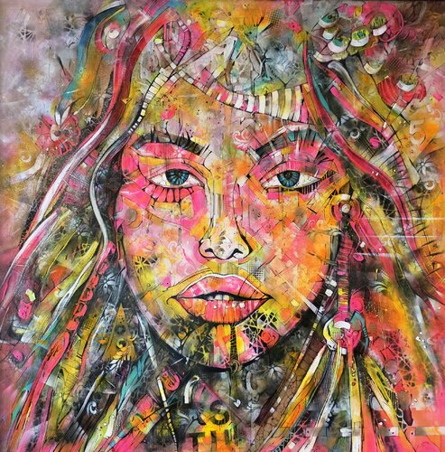 NEON ORACLE von cyril CICHY, Malerei kaufen auf Singulart