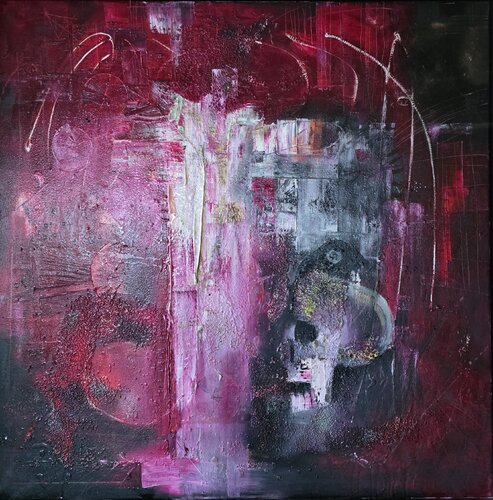 RED RIFT by cyril CICHY, Painting for Sale on Singulart