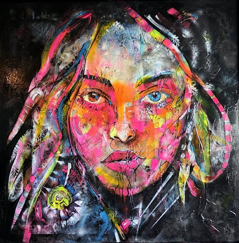SAVAGE GLOW von cyril CICHY, Malerei kaufen auf Singulart
