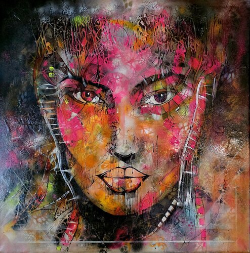 FRACTURED DIVINITY by cyril CICHY, Painting for Sale on Singulart