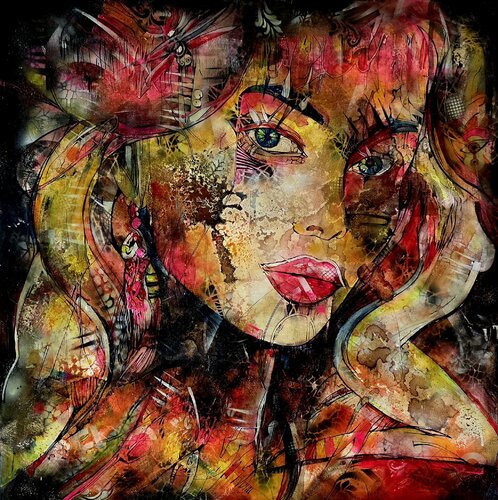 WILD ORCHID par cyril CICHY, Peinture en vente sur Singulart