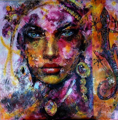 EYES OF DESTINY by cyril CICHY, Painting for Sale on Singulart
