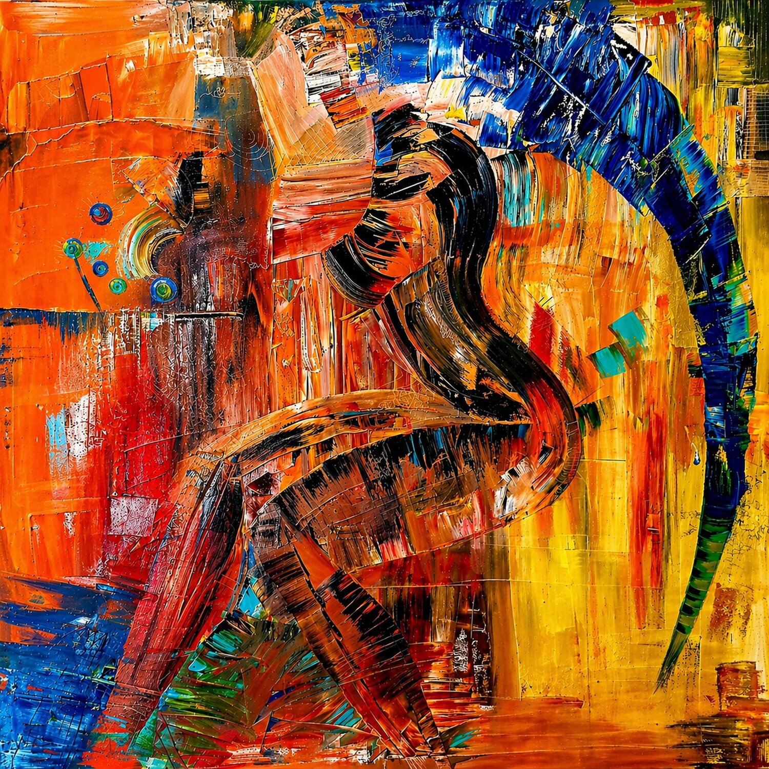 CHROMATIC SURGE cyril CICHY Originalgemälde zu verkaufen