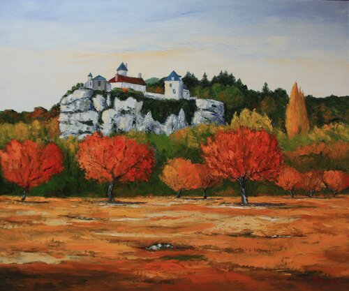 Couleurs d'automne à Belcastel - Lot von J-F CLEMENCEAU, Malerei kaufen auf Singulart