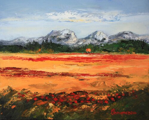 Sérénité dans les Alpilles - Provence von J-F CLEMENCEAU, Malerei kaufen auf Singulart