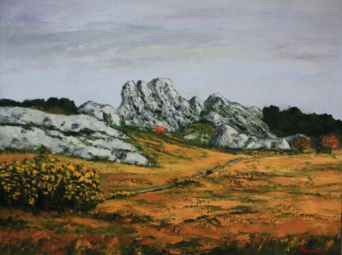 Genets au Destet (Alpilles) - Provence von J-F CLEMENCEAU, Malerei kaufen auf Singulart