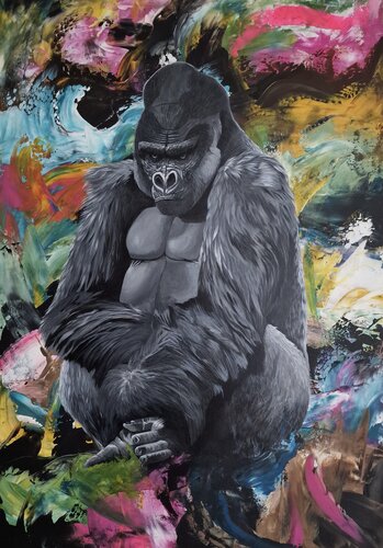 Beobachter im Strom I par Anne Lilly Lippek, Peinture en vente sur Singulart