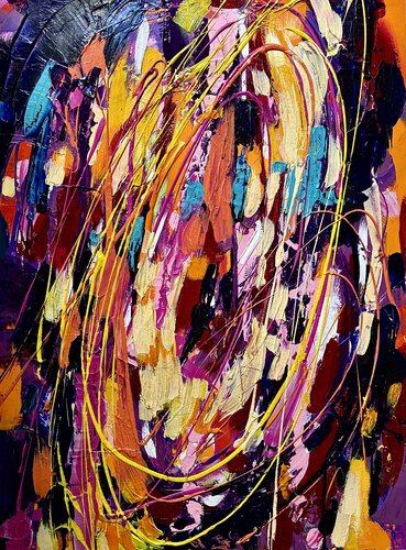 Desde el impulso by Islandy León Aguila, Painting for Sale on Singulart