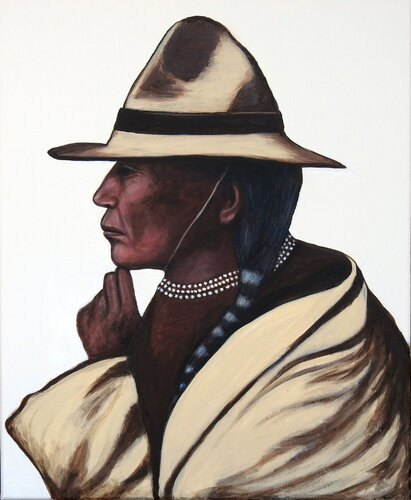 Ben Red Eagle by Terry Newell, Painting for Sale on Singulart