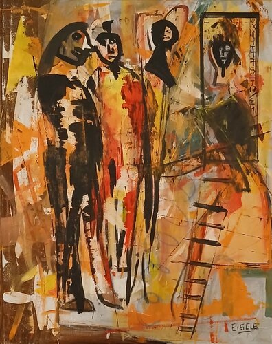 Des Mademoiselles par Markus Eisele, Peinture en vente sur Singulart