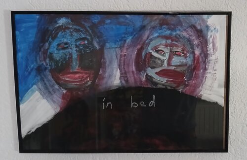 In bed par Markus Eisele, Peinture en vente sur Singulart