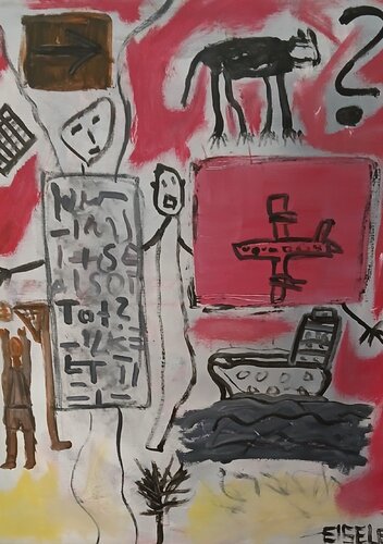 Totally City life par Markus Eisele, Peinture en vente sur Singulart