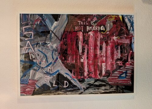 This is Not America par Markus Eisele, Peinture en vente sur Singulart