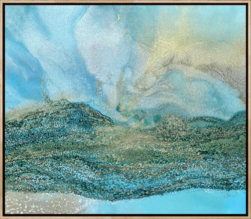Rockpool Ripples di Martine Vanderspuy, Pittura in vendita su Singulart