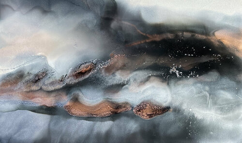 Lake Natron van Martine Vanderspuy, Schilderij te koop op Singulart