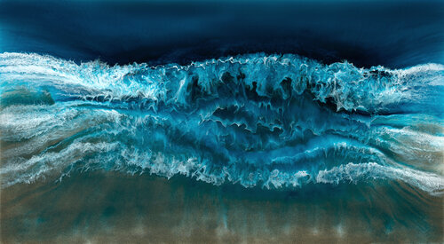 Midnight Surf van Martine Vanderspuy, Schilderij te koop op Singulart
