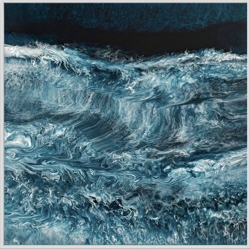 Tourmaline Tides di Martine Vanderspuy, Pittura in vendita su Singulart