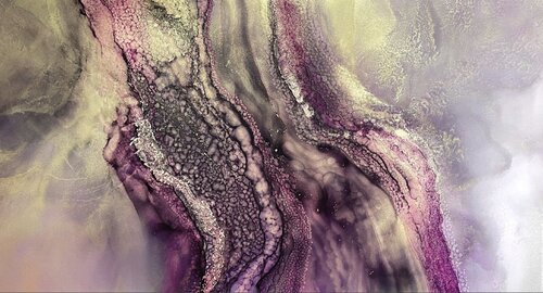 Magenta Tides di Martine Vanderspuy, Pittura in vendita su Singulart