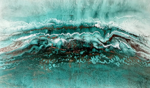 Emerald Cove di Martine Vanderspuy, Pittura in vendita su Singulart