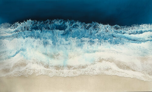 Magic Blues van Martine Vanderspuy, Schilderij te koop op Singulart