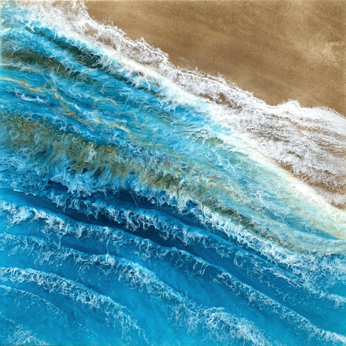 Whale Beach Morning di Martine Vanderspuy, Pittura in vendita su Singulart