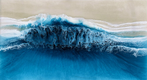 Sapphire Seas van Martine Vanderspuy, Schilderij te koop op Singulart