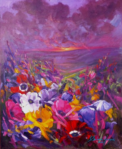 DANCE OF COLORS van Selami Yazıcı, Schilderij te koop op Singulart
