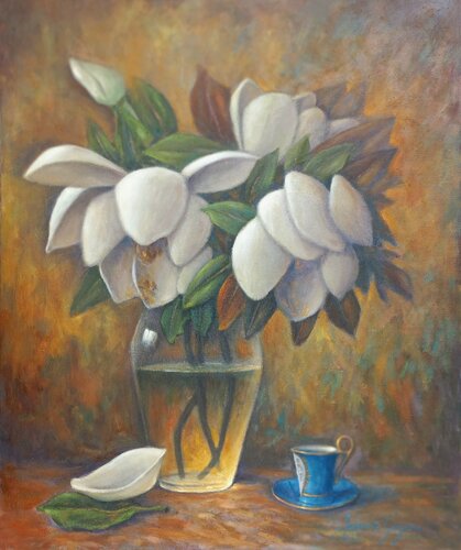 MAGNOLİA van Selami Yazıcı, Schilderij te koop op Singulart