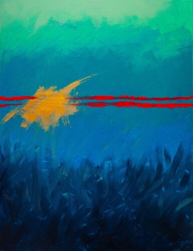 Tension Line van Natalia Shutiak, Schilderij te koop op Singulart